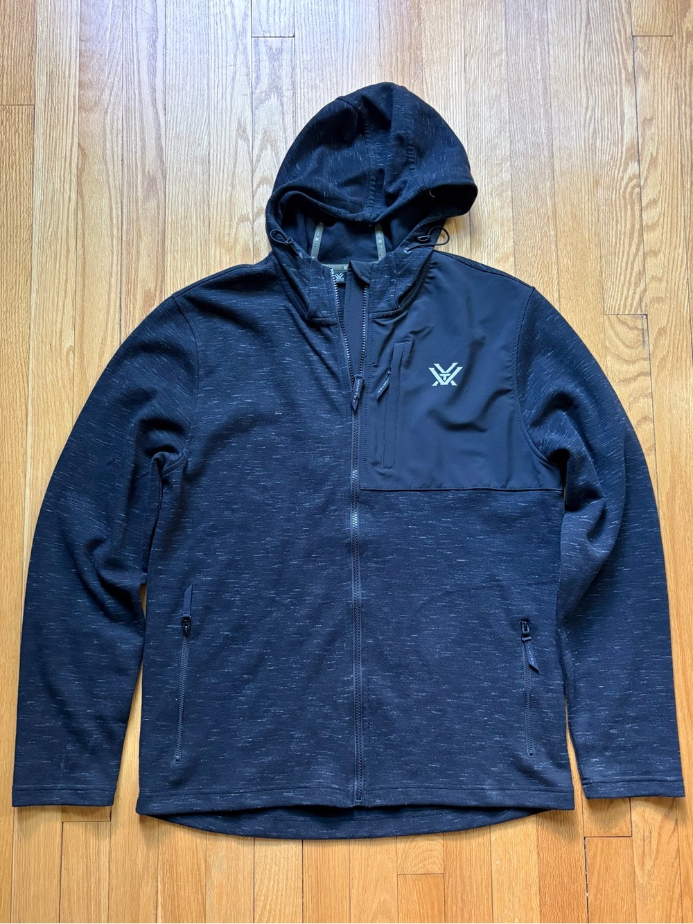 Vortex Optics Men’s Full Zip Horizon Seeker Hoodie Medium Dark Gray Charcoal